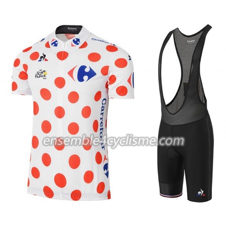 Tenue Maillot à Pois + Cuissard à Bretelles 2017 Tour De France